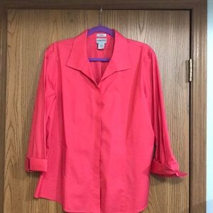 Chico’s Non-Iron Coral size 3